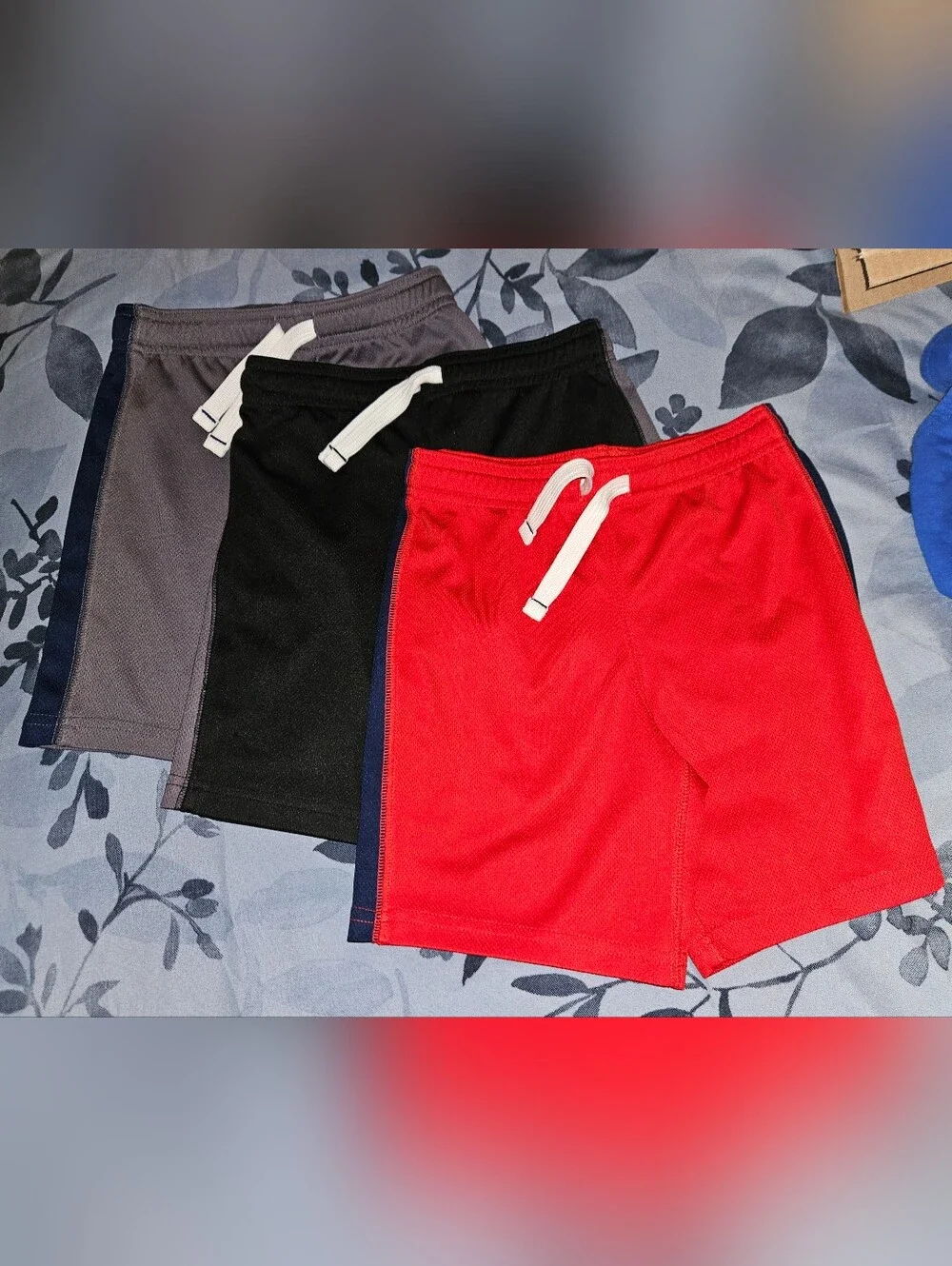 Toddler Boys 4T Athletic Shorts in Red, Black, and Gray